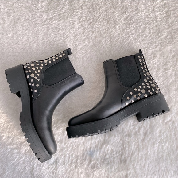 Sam Edelman NWOT Jayln Platform Chelsea Boot Black Leather Size 6.5M